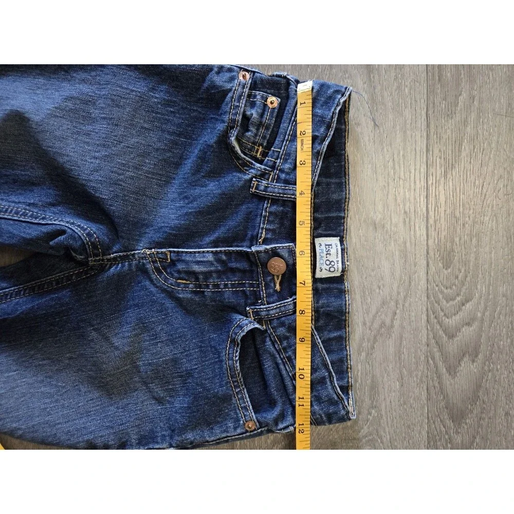 Original Brand Est. 89 Place Girls Straight Leg Jeans Size 8 Blue Denim